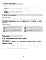 Preview for 2 page of HAMPTON BAY URM062003C-1 Use And Care Manual