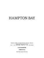 Предварительный просмотр 8 страницы HAMPTON BAY UTS00201E-RED Use And Care Manual