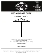 Preview for 1 page of HAMPTON BAY UTS00203E-CAFE Use And Care Manual