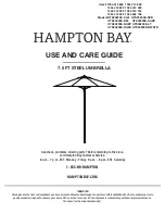 HAMPTON BAY UTS00203E-Chili Use And Care Manual preview