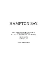 Preview for 22 page of HAMPTON BAY UXM037008C Use And Care Manual