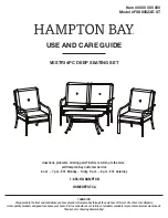 HAMPTON BAY VESTRI FSS60523E-ST Use And Care Manual preview