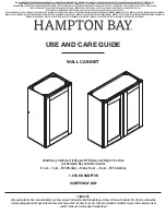 Preview for 1 page of HAMPTON BAY W1236 Use And Care Manual