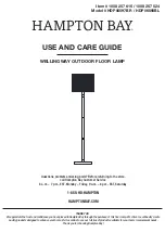 HAMPTON BAY WELLINGWAY HDP06597BR Use And Care Manual preview