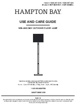 HAMPTON BAY WELLINGWAY HDP06597BR Use And Care Manual предпросмотр