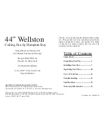 Предварительный просмотр 2 страницы HAMPTON BAY Wellston Instructions Manual