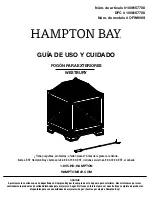 Preview for 10 page of HAMPTON BAY WESTBURY OFW906S Use And Care Manual