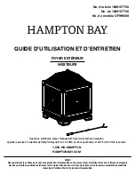 Предварительный просмотр 19 страницы HAMPTON BAY WESTBURY OFW906S Use And Care Manual