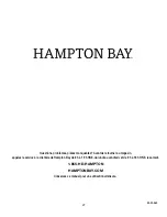 Preview for 27 page of HAMPTON BAY WESTBURY OFW906S Use And Care Manual