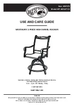 Preview for 1 page of HAMPTON BAY WESTBURY S7-ADQ27113 Use And Care Manual