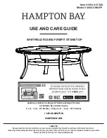 Предварительный просмотр 1 страницы HAMPTON BAY WHITFIELD 3022-CM4-FP Use And Care Manual