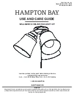 Preview for 1 page of HAMPTON BAY WILLIAMSON 37302 Use And Care Manual