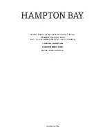 Preview for 6 page of HAMPTON BAY WILLIAMSON 37302 Use And Care Manual