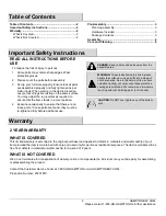 Preview for 9 page of HAMPTON BAY WINDSOR 2PK Use And Care Manual