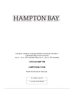 Preview for 28 page of HAMPTON BAY WINDSOR 2PK Use And Care Manual