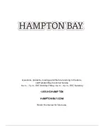 Предварительный просмотр 6 страницы HAMPTON BAY Windsor A209008500 Use And Care Manual