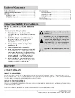 Preview for 2 page of HAMPTON BAY WINDSOR CHOW A208003600 Use And Care Manual