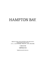 Preview for 8 page of HAMPTON BAY WINDSWEPT 725.1960.000 Use And Care Manual