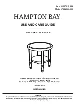 Preview for 9 page of HAMPTON BAY WINDSWEPT 725.1960.000 Use And Care Manual