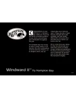 Preview for 2 page of HAMPTON BAY Windward II 523 342 Owner'S Manual