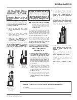 Предварительный просмотр 11 страницы HAMPTON BAY Wood Insert HI200 Owners & Installation Manual