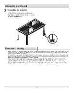 Preview for 5 page of HAMPTON BAY WOODFORD FRN-801820-D-1 Use And Care Manual