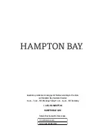 Preview for 6 page of HAMPTON BAY WOODFORD FRN-801820-D-1 Use And Care Manual