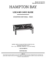 HAMPTON BAY WOODFORD FRN-801820-S-4 Use And Care Manual preview