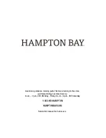 Предварительный просмотр 7 страницы HAMPTON BAY X1250B-CPY Use And Care Manual