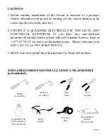 Preview for 3 page of HAMPTON BAY Y38017A-279 Instruction Manual