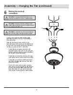 Preview for 10 page of HAMPTON BAY YG115-MWH Use And Care Manual