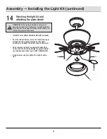 Preview for 14 page of HAMPTON BAY YG115-MWH Use And Care Manual