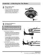 Preview for 13 page of HAMPTON BAY YG188M-NI Use And Care Manual