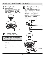 Preview for 12 page of HAMPTON BAY YG419-WH Use And Care Manual