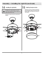 Preview for 14 page of HAMPTON BAY YG419-WH Use And Care Manual