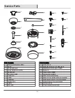 Preview for 18 page of HAMPTON BAY YG419-WH Use And Care Manual