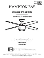 HAMPTON BAY YG763-BN Use And Care Manual preview