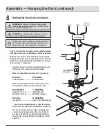 Предварительный просмотр 12 страницы HAMPTON BAY YG763-BN Use And Care Manual