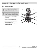 Предварительный просмотр 13 страницы HAMPTON BAY YG763-BN Use And Care Manual