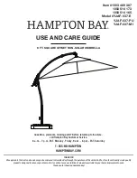HAMPTON BAY YJAF-037-E Use And Care Manual preview