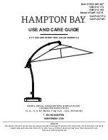 Preview for 1 page of HAMPTON BAY YJAF-037-E Use And Care Manual