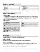 Preview for 2 page of HAMPTON BAY YJAF-819C-SCS Use And Care Manual