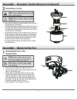 Предварительный просмотр 8 страницы HAMPTON BAY ZANDRA 92380 Use And Care Manual