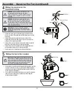 Предварительный просмотр 10 страницы HAMPTON BAY ZANDRA 92380 Use And Care Manual