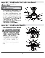 Предварительный просмотр 12 страницы HAMPTON BAY ZANDRA 92380 Use And Care Manual