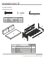 Preview for 6 page of HAMPTONBAY Bench FG19233S Use And Care Manual