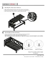 Preview for 8 page of HAMPTONBAY Bench FG19233S Use And Care Manual