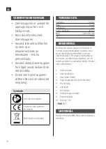 Preview for 4 page of Hamron 006872 Operating Instructions Manual