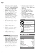 Preview for 22 page of Hamron 008052 Operating Instructions Manual