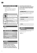 Preview for 6 page of Hamron 008869 Operating Instructions Manual